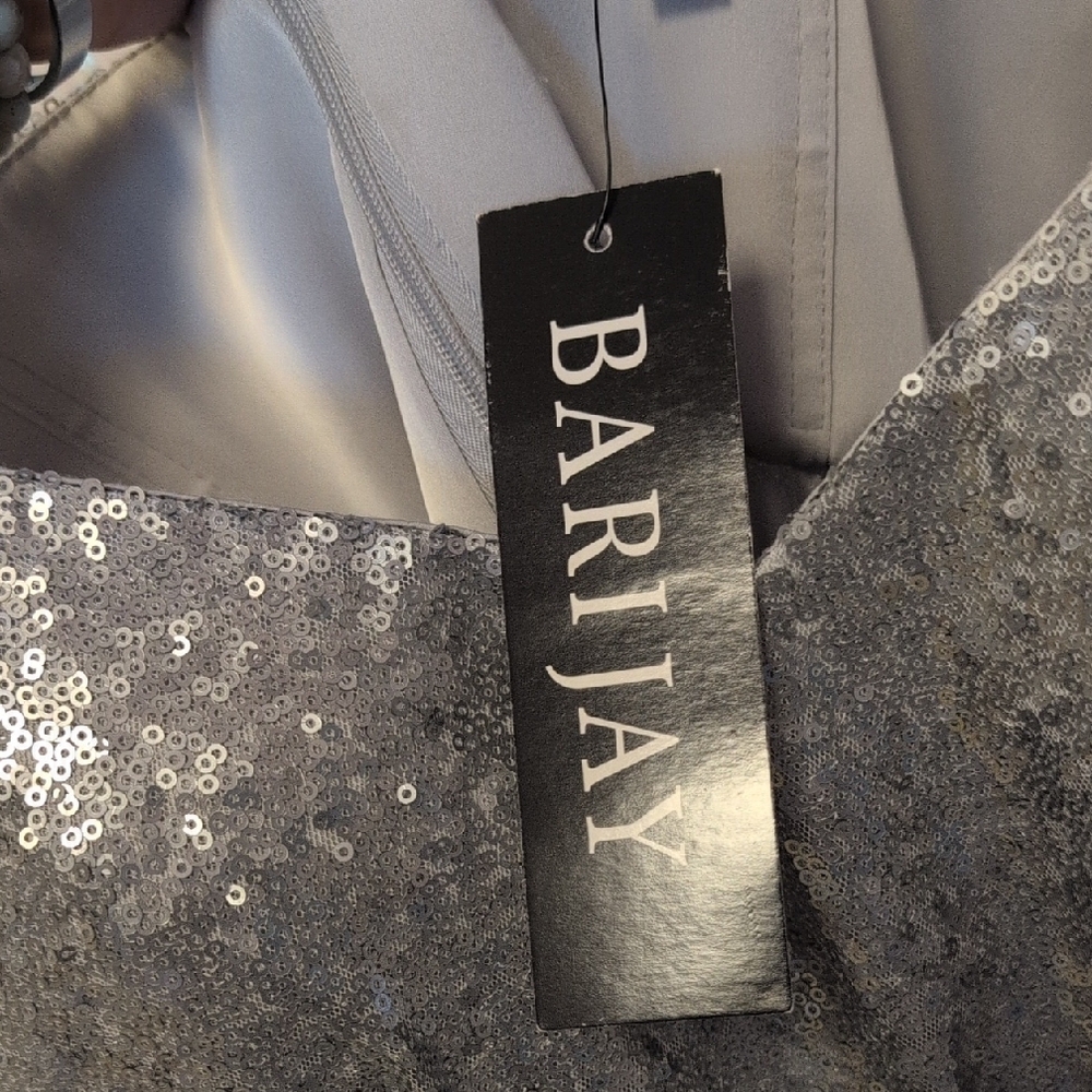 Bari Jay Silver Sequin Dress - Picture 3 of 8